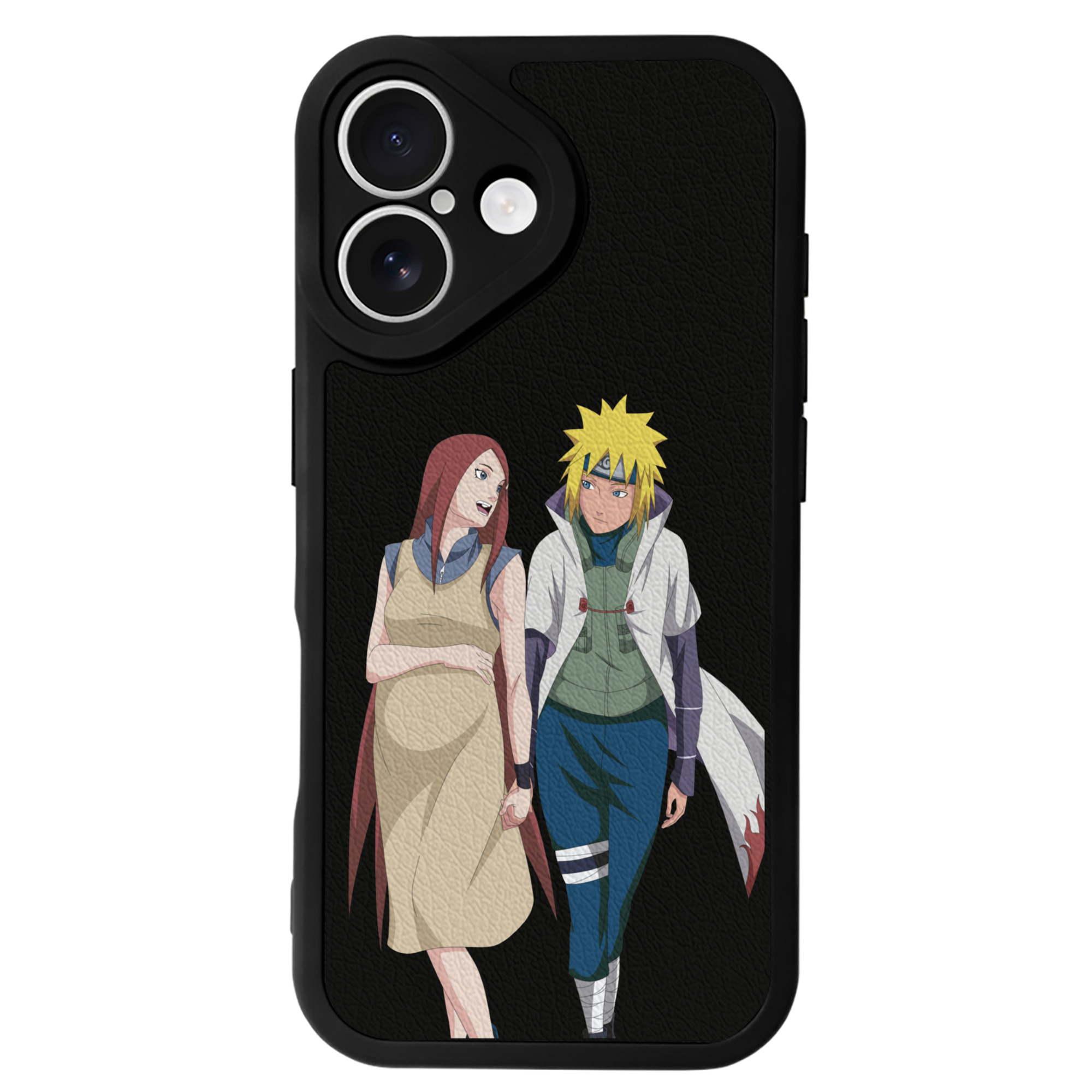 （画像用） NARUTO -ナルト- 波風 ミナト Namikaze Minato 【iPhone 16シリーズ対応】シリコンスマホケース（レザー調） 材質：シリコン